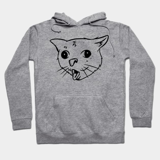 coughing cat meme Hoodie by A Comic Wizard